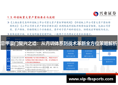 意甲豪门复兴之道：从青训体系到战术革新全方位策略解析